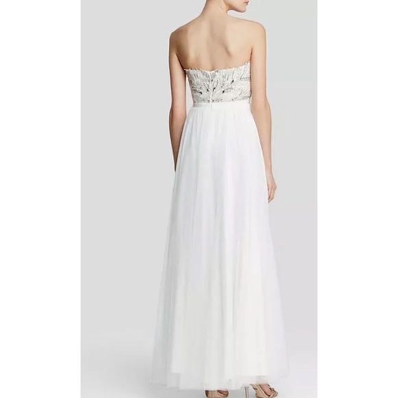 Aidan Mattox strapless beaded bodice long gown - Picture 4 of 7